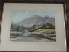 Peter Symonds, (contemporary), after, a print, Grange in Borrowdale, 34 x 48cm, mounted framed and
