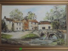 B C Shaw, (20th century), a pair of oil paintings, Wycoller and Thorpe, each signed and attributed