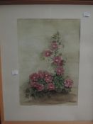 C Fisher, (20th century), still life, 37 x 25cm, mounted framed and glazed, 52 x 42cm