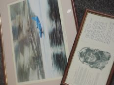 John Pittawy (20th century), after, a Ltd Ed print, The Final Curtain, Donald Campbell interest,