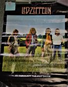 A Led Zeppelin poster with wear as shown but a nice original piece that would good framed -