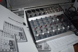 A Behringer UB1202FX Eurorack mixer, case power supply etc
