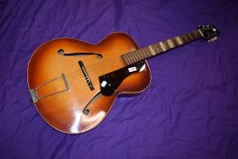 A vintage Framus archtop acoustic guitar