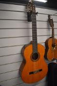 A Yamaha classical guitar, model G-100A, circa 1972, luthier signed, great guitar in lovely