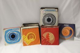 A lot of one hundred unplayed seven inch singles - these were sourced from a record shop and have