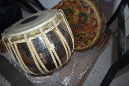 Two interesting African and Oriental style hand drums