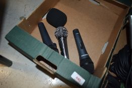 Three high impedance mics