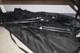 A selection of stands, Premier drum stool etc
