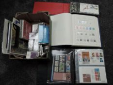 A mainly GB Post and Go binder containing 10 P&G Presentation Packs, also Covers, GB face value in