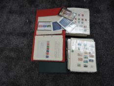 Three albums of GB & World Stamps, GB Victoria to Elizabeth II, mint and used Penny Black seen,