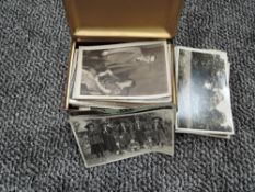A collection of vintage Postcards and Photographs, Postcards includes black & white real photo's