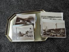 A small collection of Black & White and Colour Scottish Postcards including Real Photo's, Street