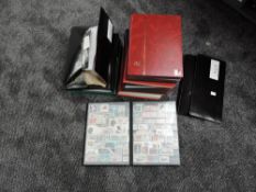 A large collection in eight stock books, two folders and three albums of Stamps, GB & World, early