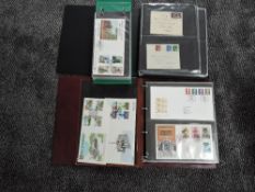A GB First Day Cover collection in three albums, over 200 covers including approx 88 predecimal