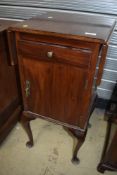 An early 20th Century mahogany pot cupboard