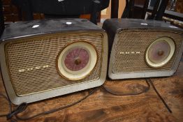 Two vintage bush radios