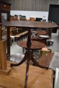 A 19th Century mahogany pedestal occasional table having octagonal top