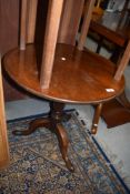 A 19th Century mahogay pedestal occasional table