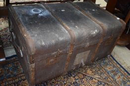 A traditional travel trunk