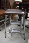 A vintage folding step stool