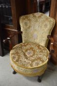 A vintage easy arm chair