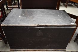 A traditional blanket box