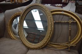 A selection of gilt mirrors and frames