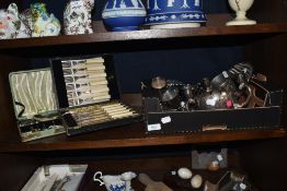 A selection of plated ware including some interesting pieces