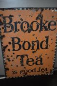 A vintage advertising sign, Brooke Bond Tea, approx. 102 x 76cm