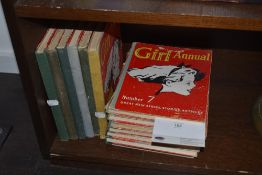A selection of vintage 'Girl Annuals'