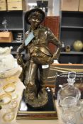 An Academy cold cast bronze figurine.