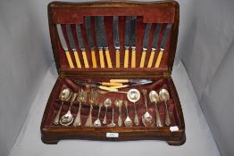 A partial canteen of cutlery,around 1930s,AF.