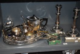 A selection of assorted and interesting silver plated items etc