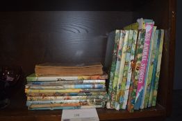 A collection of vintage Rupert annuals and an antiquarian illustrative volume, Moreland Humours of