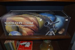 A Saxo 767AZ telescope, boxed