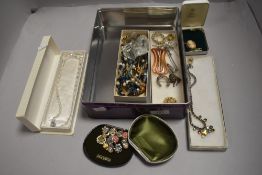 A selection of costume jewellery
