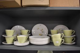 A selection of mid 20th Century Johnson Bros dinnerware in the Snow White pattern