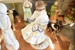 A limited edition figure by Coalport titled Visiting day 8348 of 9500
