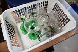 A selection of glass wares