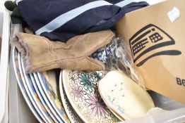 A selection of ceramics and textiles etc