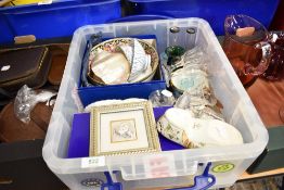 A selection of ceramics and glasswares