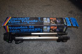 A Video recorder tripod in box.