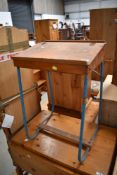 A vintage child's school or play desk