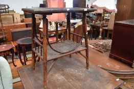 A bamboo occasional table