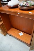 A late 20th Century low bookshelf