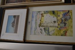 Three original paintings inclduing two water colour and a gouache of Ravenglass by Rothwell Bailey