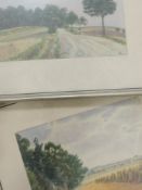 Bower, (20th century), a pair of watercolours, landscapes, 29 x 39cm, mounted framed and glazed,