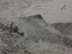 Alfred Wainwright (1907-1991) pen and ink, entitled 'Kidsty Pike' signed lower right, within a