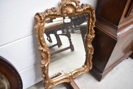 A vintage gilt frame wall mirror