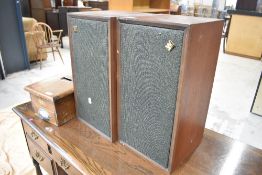 A pair of vintage Wharfedale speakers, model Super Linton